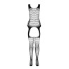 Passion - Bs 104 Bodystocking Blanc Taille Unique